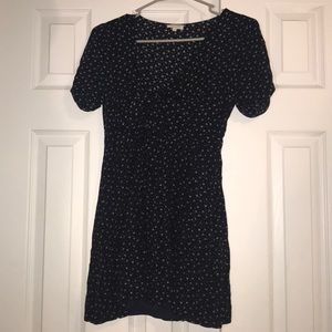 Tea & cup front tie, triangle cut out skater dress